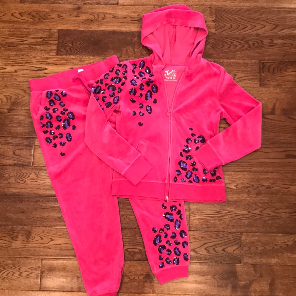 Justice 10 Pink Sequin Outfit